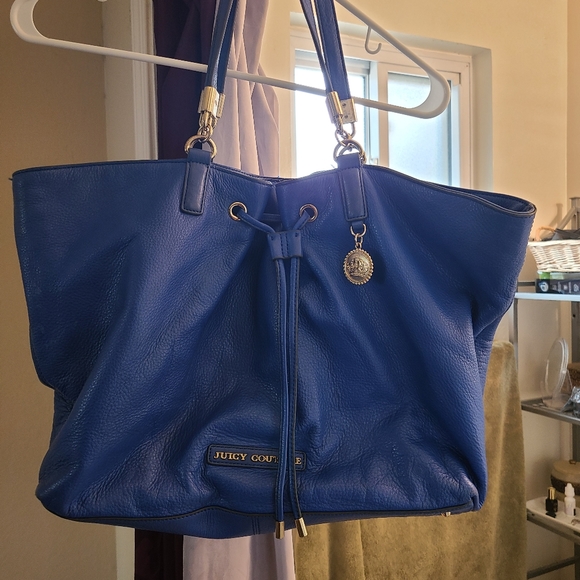 Large authentic leather tote by Juicy Couture - Picture 1 of 7